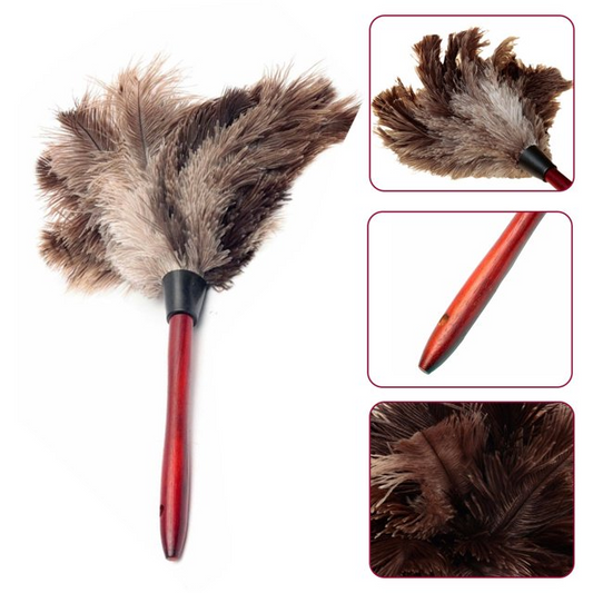 Plumeau en Plumes dâAutruche Naturelles â Gris
