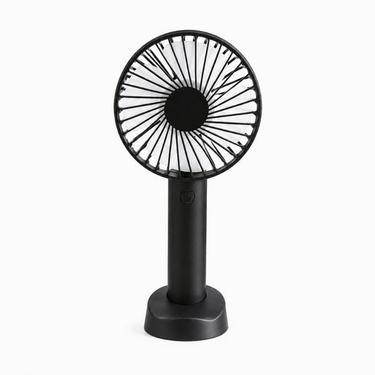 Mini Ventilateur Portable Rechargeable – 3 Vitesses – Noir
