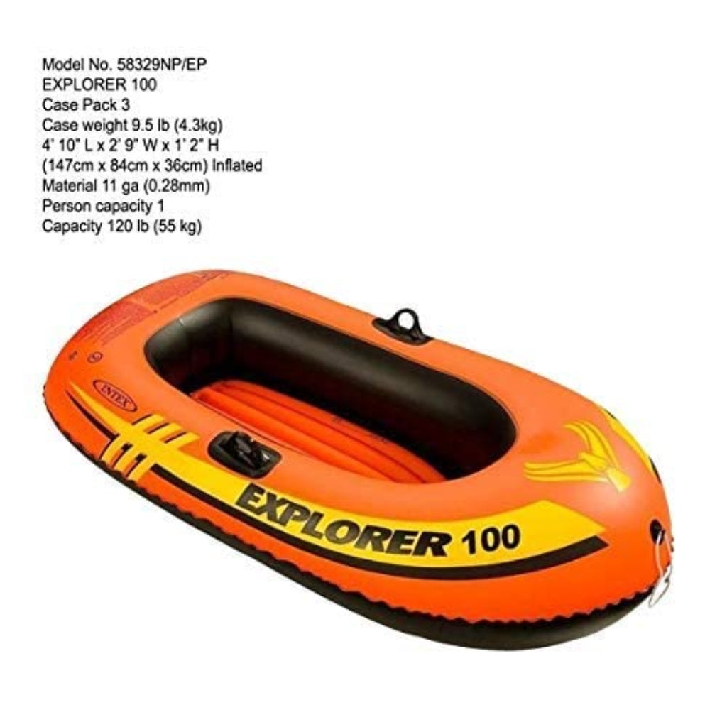 Bateau Gonflable Intex Explorer 100 – 147 x 84 x 36 cm – 1 Personne