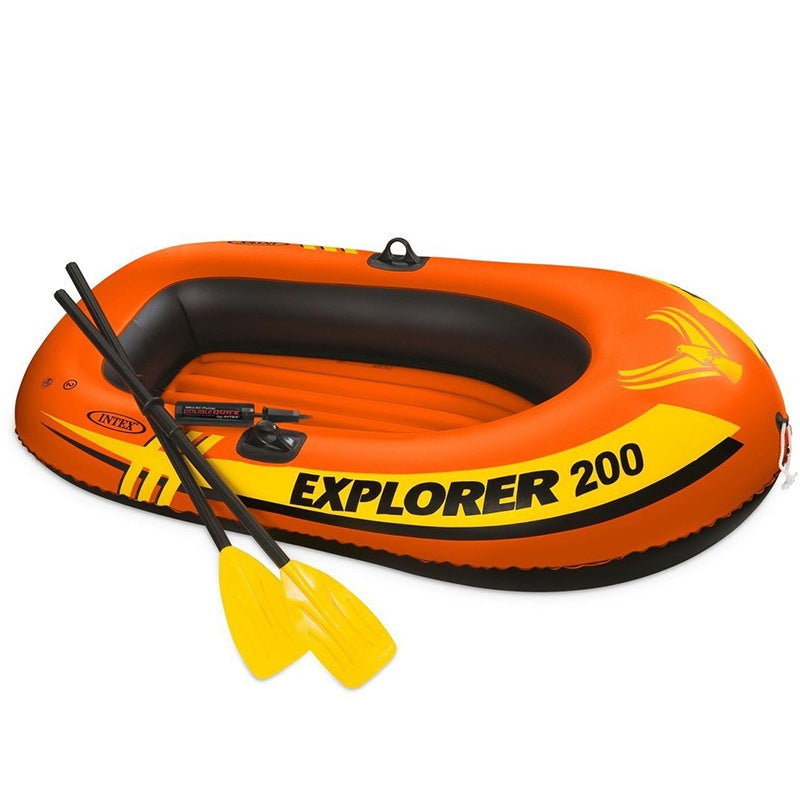 Bateau Gonflable Intex Explorer 200 – 2 Places – Avec 2 Rames et Mini Pompe – 185 x 94 x 41 cm