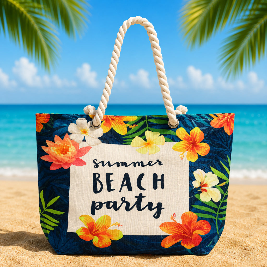 Sac de Plage – Motif Summer Beach Party 50 x 37 x 14 cm