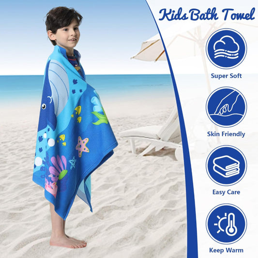 Serviette de Plage Microfibre Design Wander Bleu – 150 x 70 cm