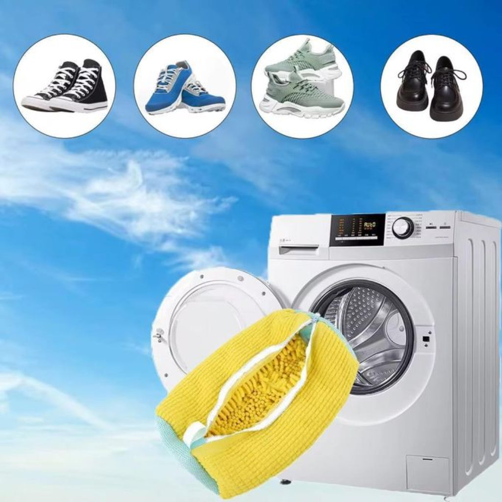 Sac de Lavage Chaussures Microfibre Réutilisable 19 × 39 cm