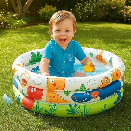 Piscine Gonflable Enfant Dinosaures Intex 57106NP â 61 x 22 cm â 28 Litres