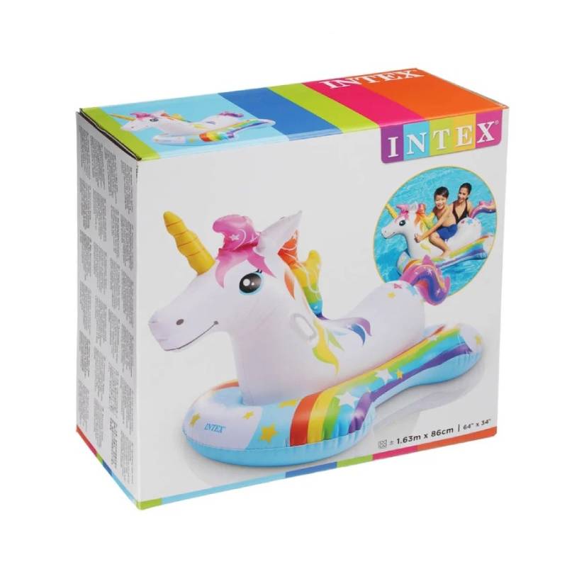 Bouée Gonflable unicorne A Chevaucher INTEX 163x86cm