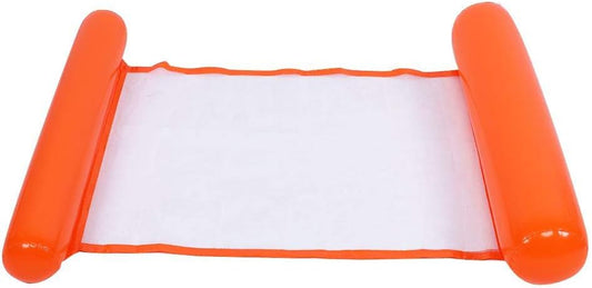 Hamac de Piscine Gonflable Flottant Pliable-SAINTEVE -110 x 80 x 18 cm- 1 place-Orangé