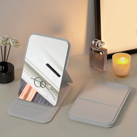 Boutique Meuble et décoration Miroir De Poche Pliant Et Ajustable En PU – Blanc    Miroir De Poche Pliant Et Ajustable En PU – Blanc
