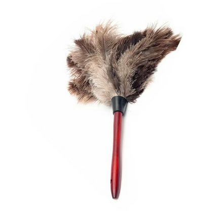 Plumeau en Plumes d’Autruche Naturelles – Gris