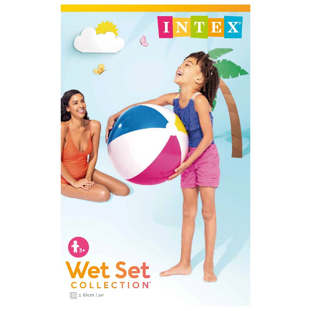 Ballon Gonflable Intex Multicolore Design mer - D 61 cm