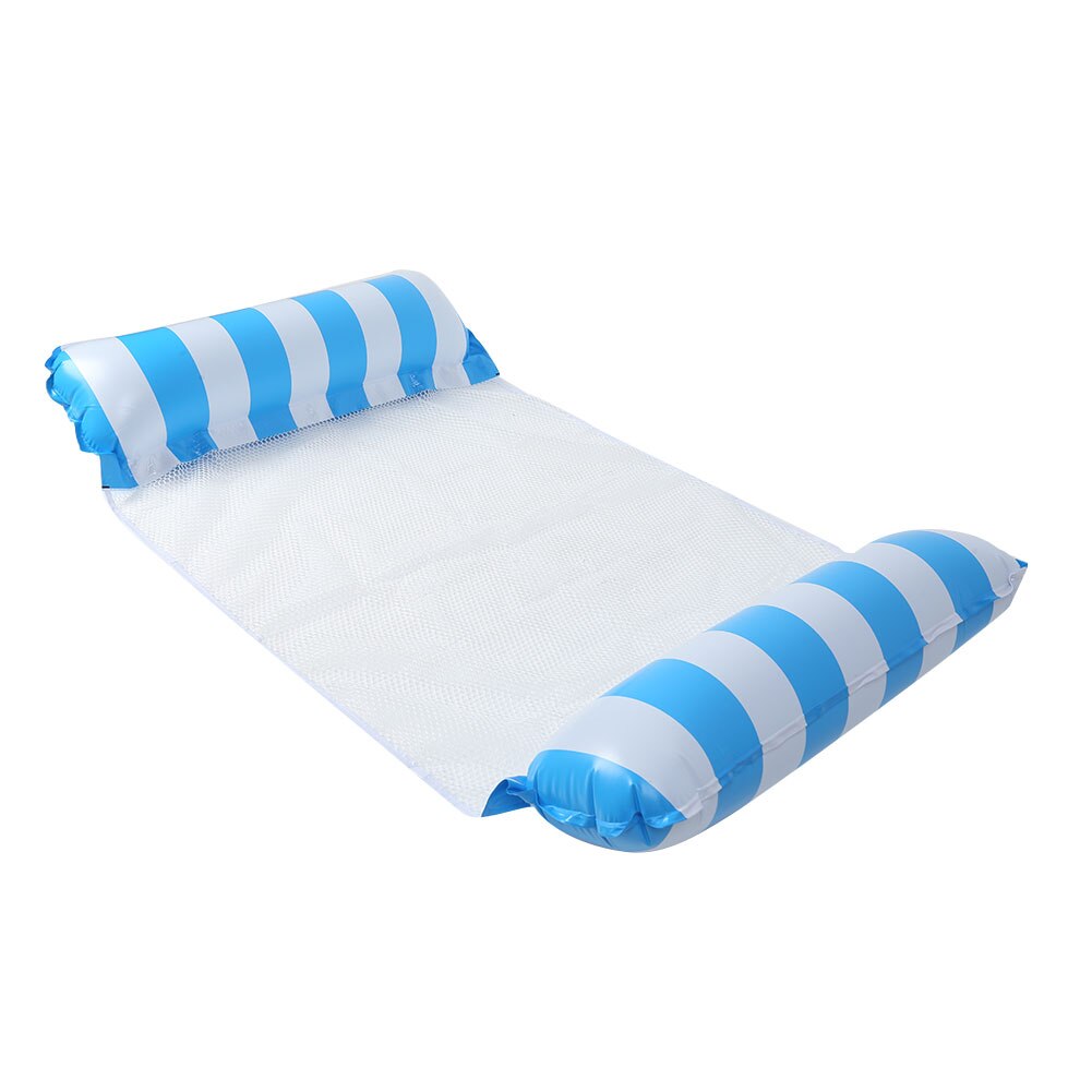 Hamac de Piscine Gonflable 4 en 1 avec Filet – Flotteur Multifonction Pliable – 128 x 68 x 78 cm - Bleu
