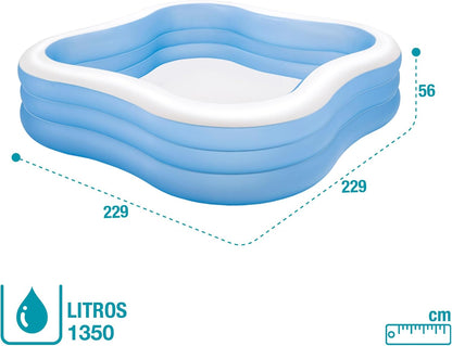 Piscine Étoile Gonflable INTEX- 229 x 229 x 56 cm