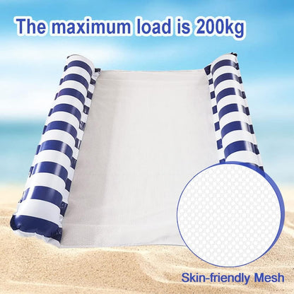 Hamac de Piscine Gonflable Flottant Pliable--SAINTEVE-138 x 132 x 20 cm- 2 places-Bleu
