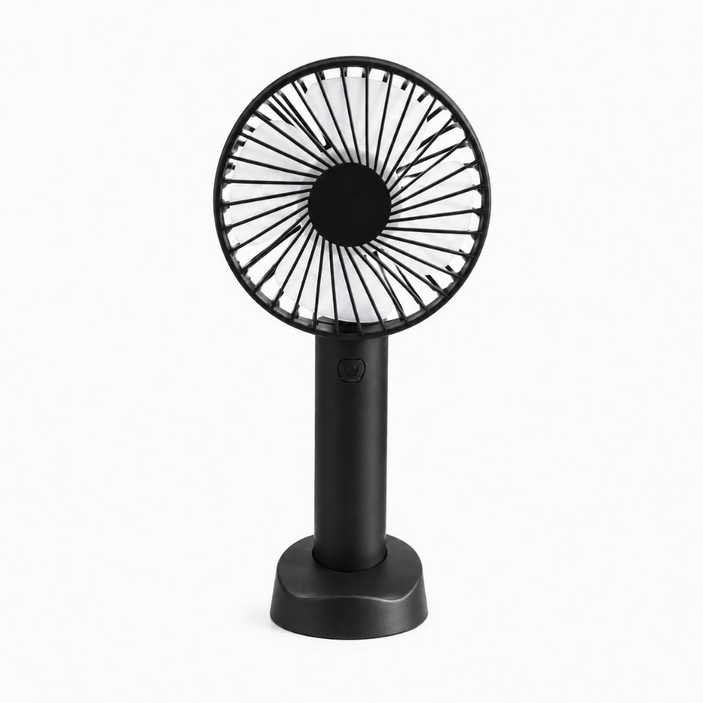 Mini Ventilateur Portable Rechargeable – 3 Vitesses – Noir