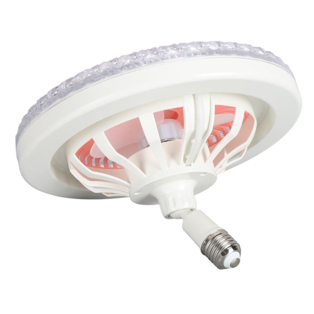 Ventilateur Plafonnier LED 36W avec Télécommande – 3 Vitesses – Éclairage 3 Couleurs - Rose