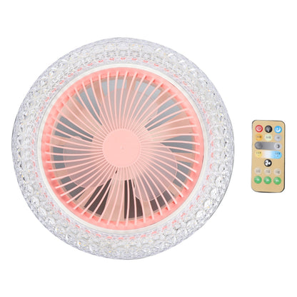 Ventilateur Plafonnier LED 36W avec Télécommande – 3 Vitesses – Éclairage 3 Couleurs - Rose