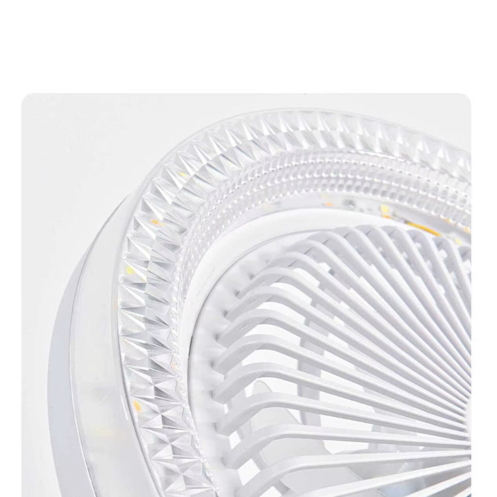 Ventilateur Plafonnier LED 36W avec Télécommande – 3 Vitesses – Éclairage 3 Couleurs - Blanc