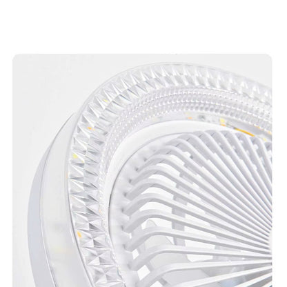 Ventilateur Plafonnier LED 36W avec Télécommande – 3 Vitesses – Éclairage 3 Couleurs - Blanc