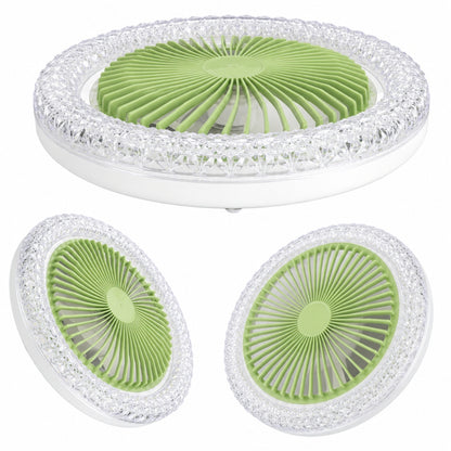 Ventilateur Plafonnier LED 36W avec Télécommande – 3 Vitesses – Éclairage 3 Couleurs - Vert