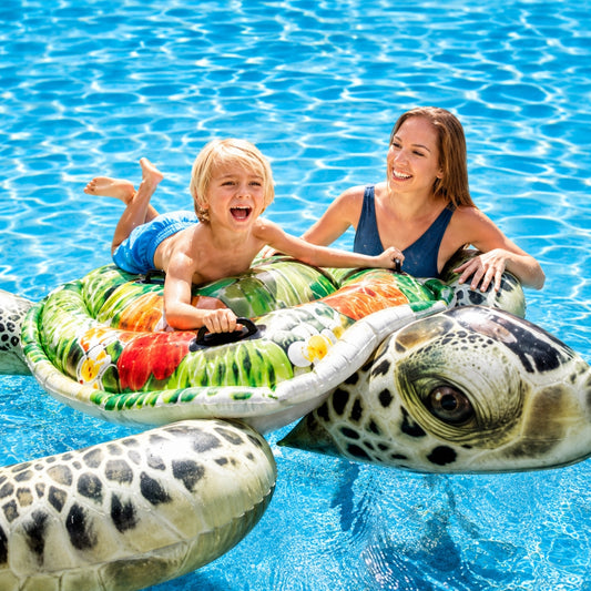 Intex Bouée Gonflable Géante Tortue de Mer – Matelas Flottant 1,91 × 1,70 m – Piscine & Plage