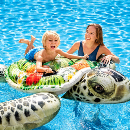 Intex Bouée Gonflable Géante Tortue de Mer – Matelas Flottant 1,91 × 1,70 m – Piscine & Plage