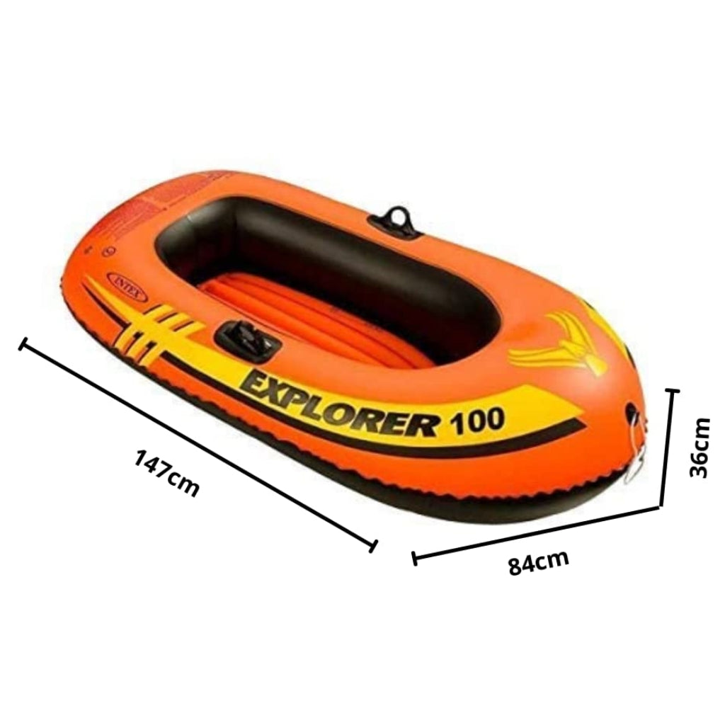 Bateau Gonflable Intex Explorer 100 – 147 x 84 x 36 cm – 1 Personne