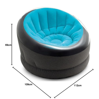 Intex Fauteuil Gonflable Empire – Bleu – 112 x 109 x 69 cm
