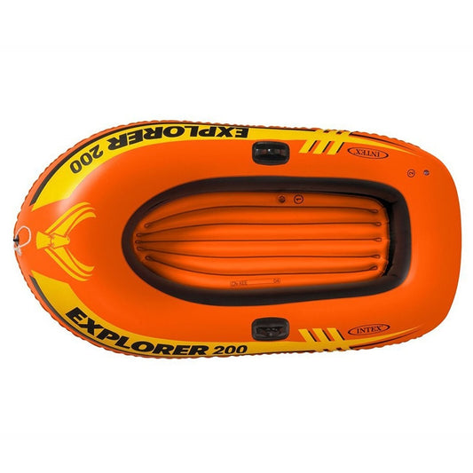 Bateau Gonflable Intex Explorer 200 – 2 Places – Avec 2 Rames et Mini Pompe – 185 x 94 x 41 cm