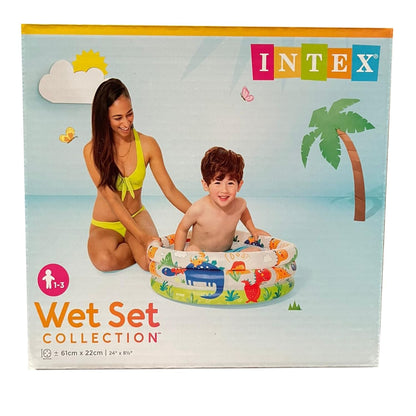 Piscine Gonflable Enfant Dinosaures Intex 57106NP – 61 x 22 cm – 28 Litres