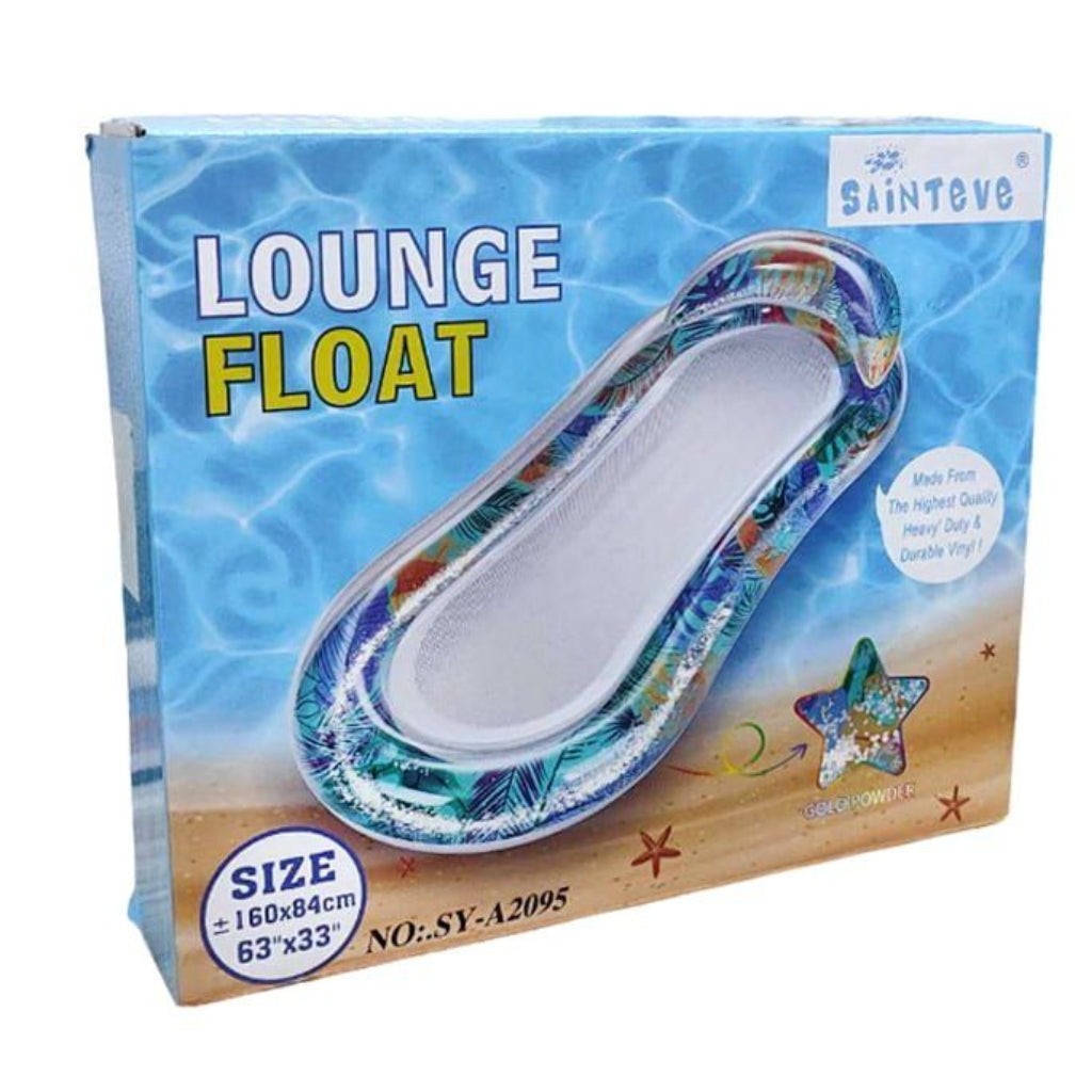 Matelas Gonflable Flottant Sainteve SY-A2095 – Lounge Float avec Filet Central – 160 x 84 cm