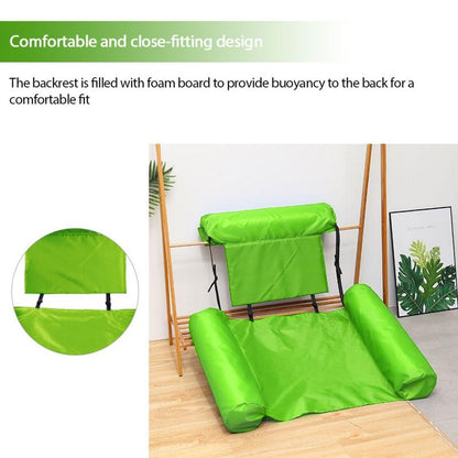 Chaise Gonflable Pliable Pour Piscine et Plage – 120 x 100 cm – Vert