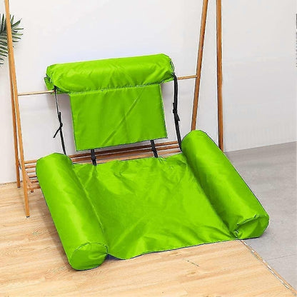 Chaise Gonflable Pliable Pour Piscine et Plage – 120 x 100 cm – Vert