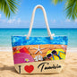 Sac de Plage – Motif Vacances et Bord de Mer 50 x 37 x 14 cm