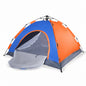 Tente Automatique 4 Places – 2 x 2 x 1,50 m – Tente Portable avec Sac de Transport - Bleu & Orange