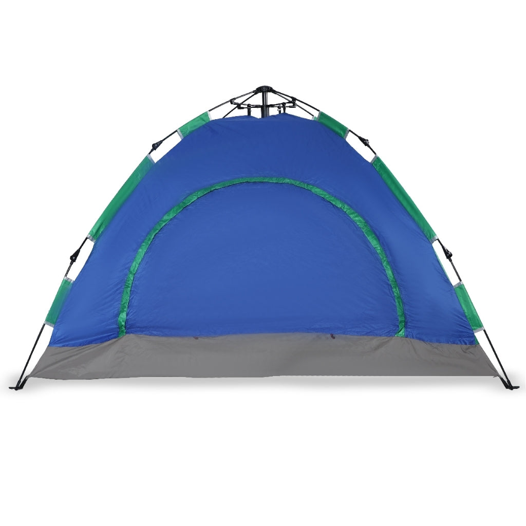 Tente Automatique 4 Places – 2 x 2 x 1,50 m – Tente Portable avec Sac de Transport - Bleu & Vert
