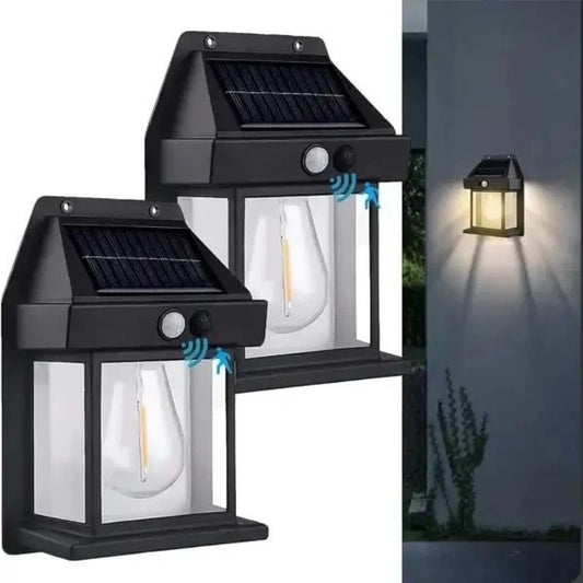 Pack de 2 Appliques Solaires Murales LED avec Détecteur de Mouvement – 600LM – Modèle 888