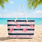 Sac de Plage – Motif Flamants 50 x 37 x 14 cm