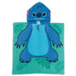 Serviette Poncho Enfant à Capuche Motif Stitch –  Standard (2 à 8 ans) - Vert Design Aléatoire