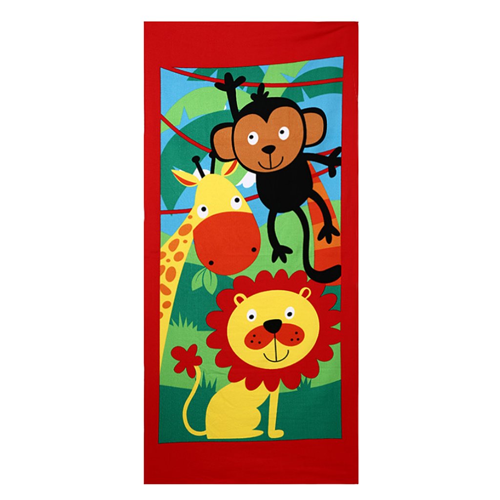 Serviette de Plage Microfibre Design Animaux – 150 x 70 cm