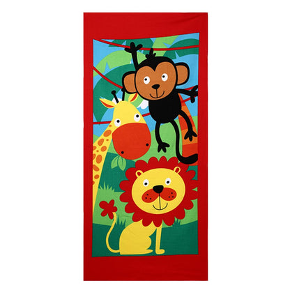 Serviette de Plage Microfibre Design Animaux – 150 x 70 cm