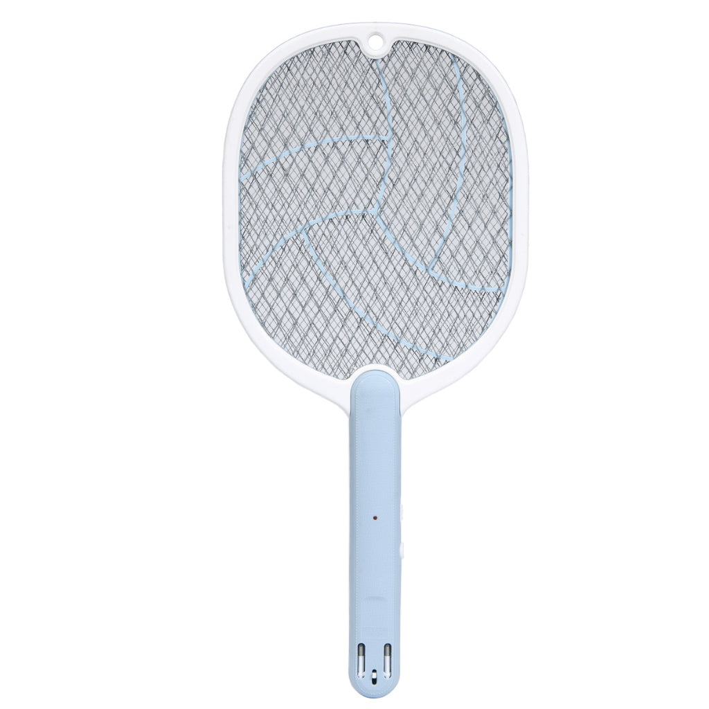 Raquette Électrique Anti-Moustiques Rechargeable USB – Tue-Insectes Haute Tension - Bleu