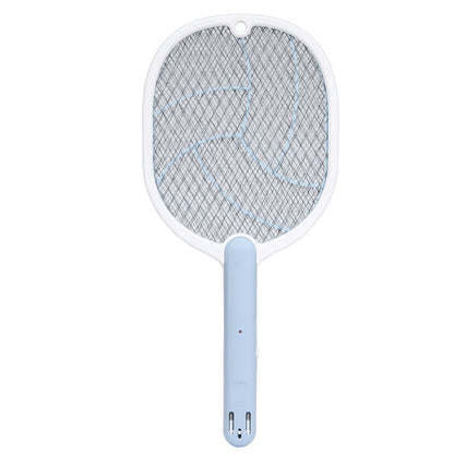 Raquette Électrique Anti-Moustiques Rechargeable USB – Tue-Insectes Haute Tension - Bleu