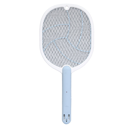 Raquette Électrique Anti-Moustiques Rechargeable USB – Tue-Insectes Haute Tension - Bleu