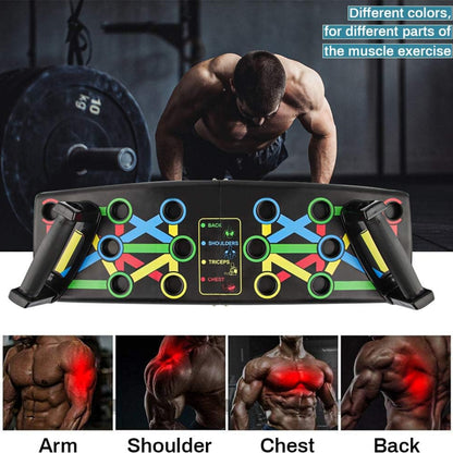 Planche de Pompes Multifonction Pliable  – Push Up Board Fitness Musculation – Jusqu’à 100 kg – 62 x 18 cm