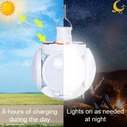 Lampe LED Solaire Rechargeable Pliable – 5 Modes – Étanche IP65