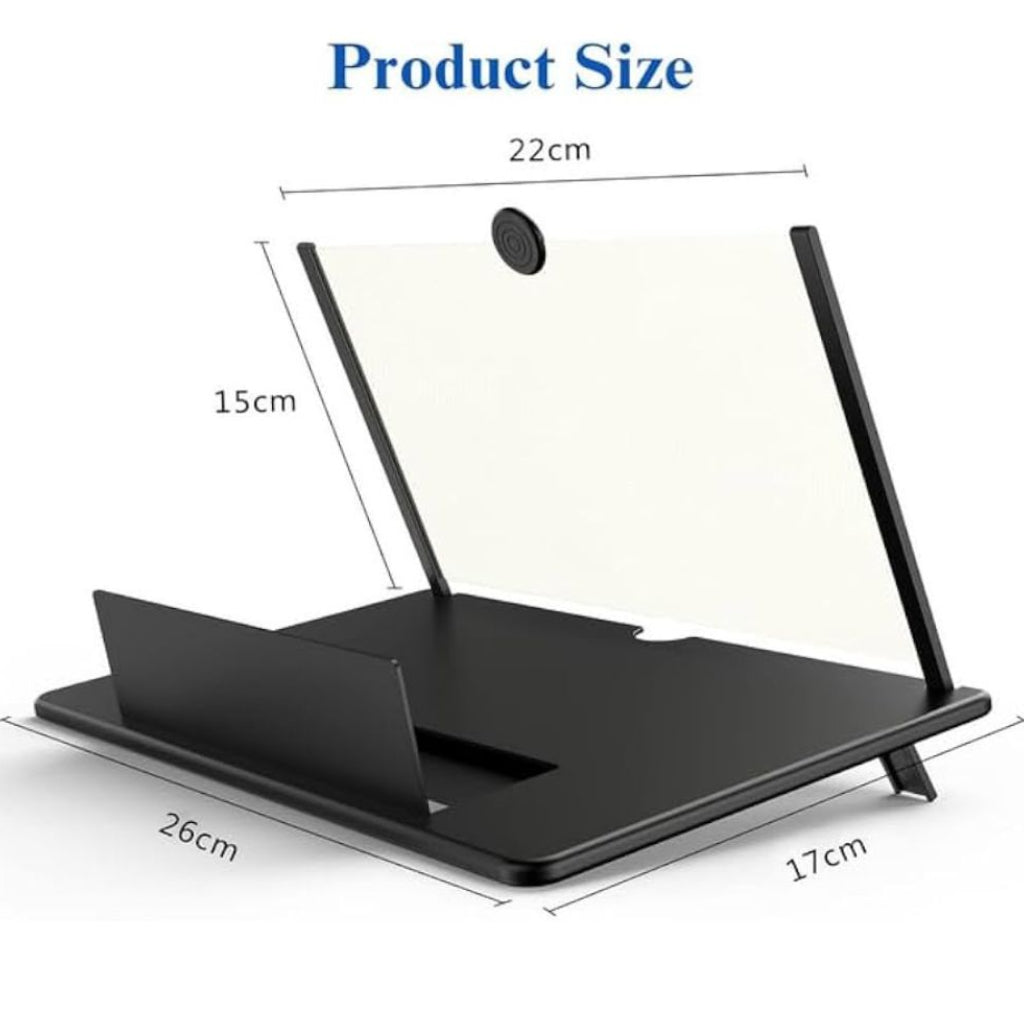 Amplificateur d’Écran de Téléphone 3D 12 Pouces – 26 x 17 cm - Modèle Pull Universel
