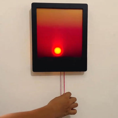 Applique Murale Cinétique Sunset LED – Double Traction Réglable – 27 x 22 cm