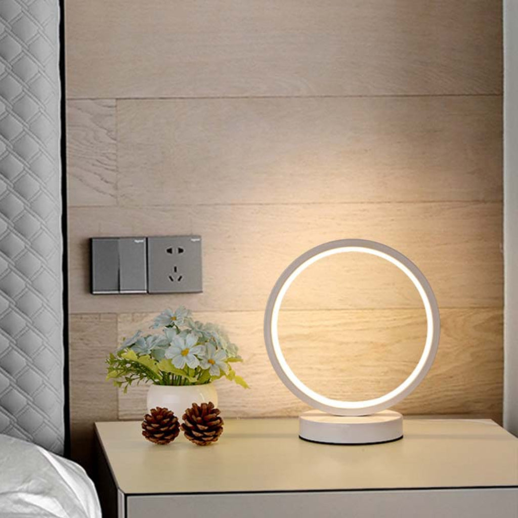 Lampe de Chevet LED  – 3 Niveaux d’Intensité – 18 x 20 cm - Blanc