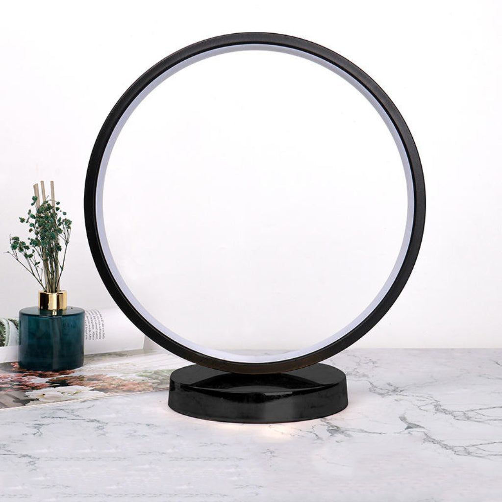 Lampe de Chevet LED – 3 Niveaux d’Intensité – 18 x 20 cm - Noir