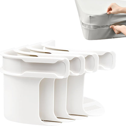 Kit 4 Supports de Drap-Housse Antidérapants – Clips de Fixation pour Coins de Lit
