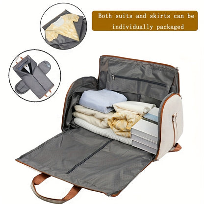 Sac de Voyage 4-en-1 Multifonction – Sac à Vêtements Convertible Imperméable - Blanc
